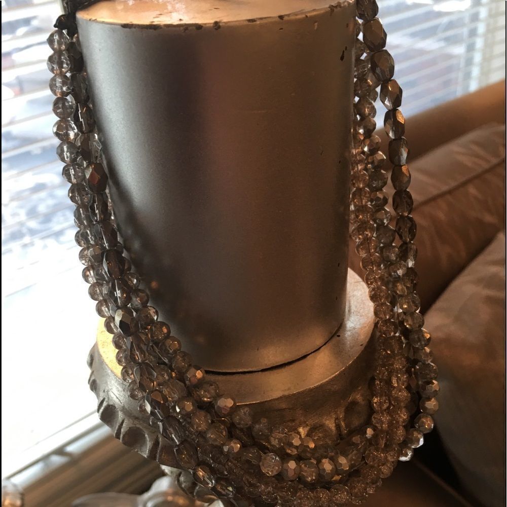 Gorgeous Multiple Silver Graystrand Necklace! - image 8
